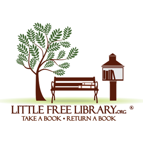 Take booking. Take a book. Logo Library and природа. A little books или some books.