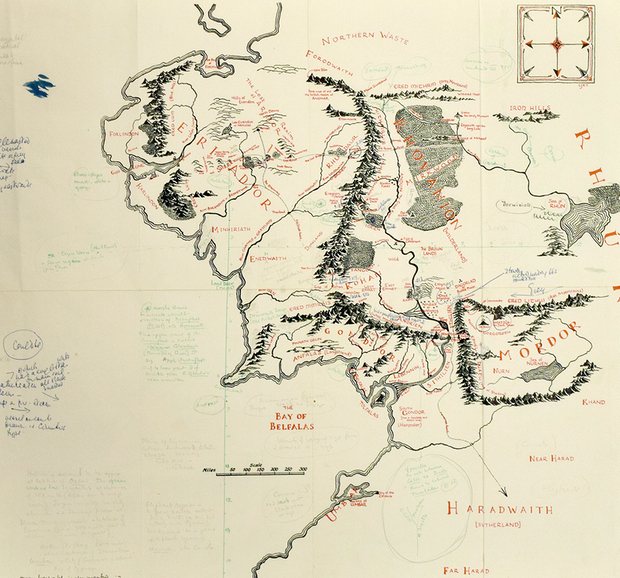 Annotated Map of Middle-Earth Acquired by Bodleian Library – Children's ...