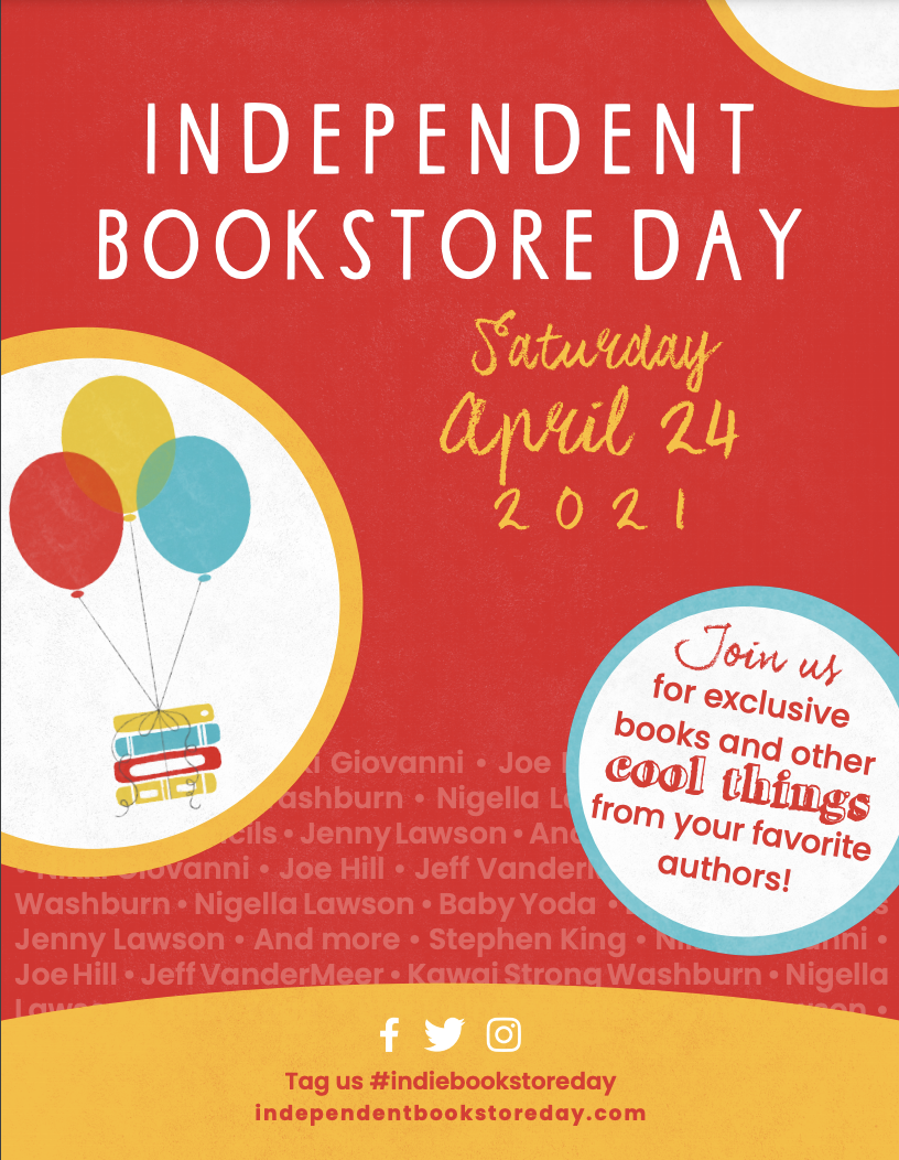 Saturday April 24 is Independent Bookstore Day! Children's Book Council