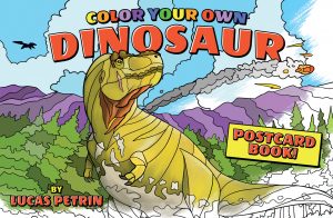 Color Your Own Dinosaur Postcard Book!