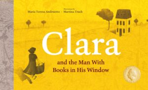 Clara and the Man With Books in his Window